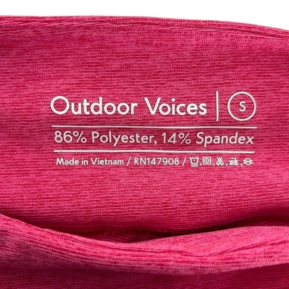 🌷 Outdoor Voices Warm Up Legging Flamingo Pink Compression Size Small - Picture 9 of 9